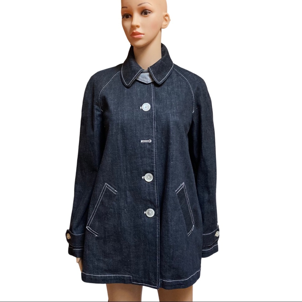 Vintage Ralph Lauren Co. Black Rinse Denim Swing Jacket- 6